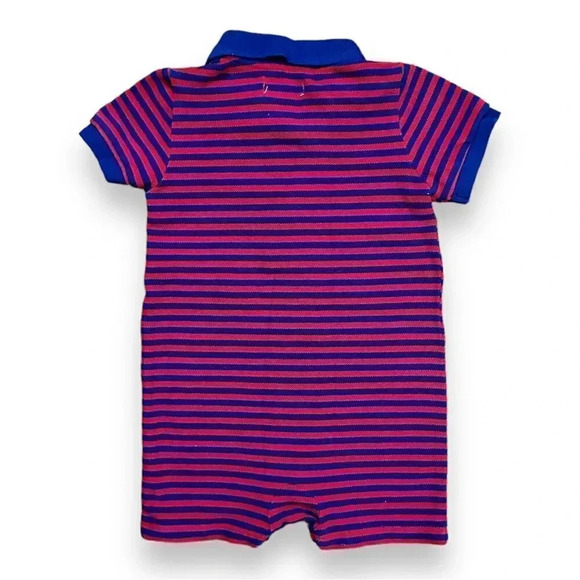 Ralph Lauren | Classic Striped Romper (6 mos) - Picture 3 of 4